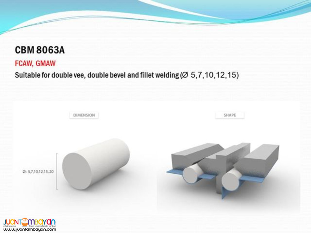Ceramic backing Tape for welding