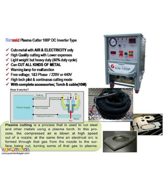 Korweld 100P Plasma Cutter - Made in Korea - DC Inverter Type