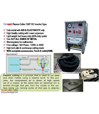 Korweld 130P Plasma Cutter - up to 40mm cutting capacity