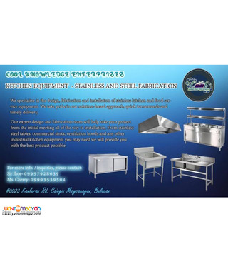 Fabrication and Installation of Stainless and Steel Kitchen Equipment