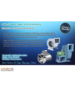 Supply and installation of Exhaust and Fresh Air Blower