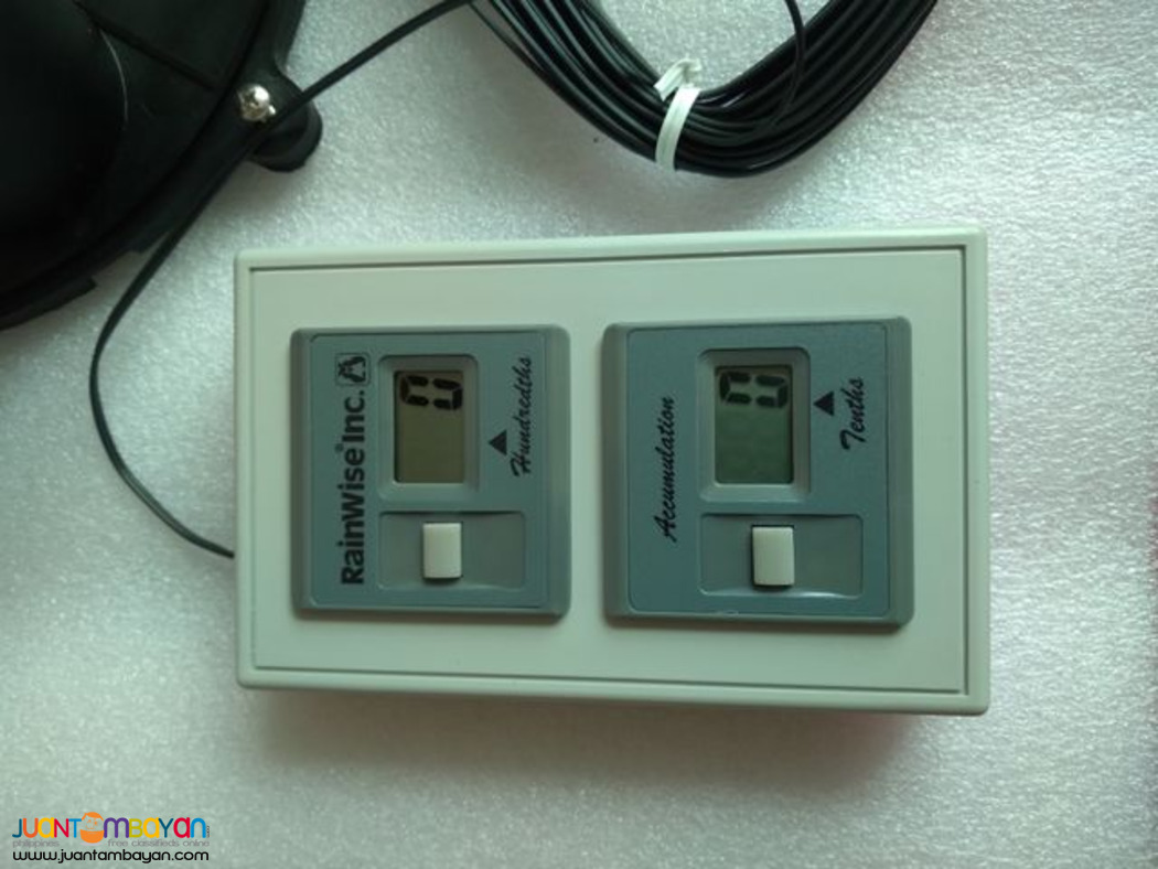 Digital Rain Gauge, Tipping Bucket Dual Counter Wired Rain Gauge