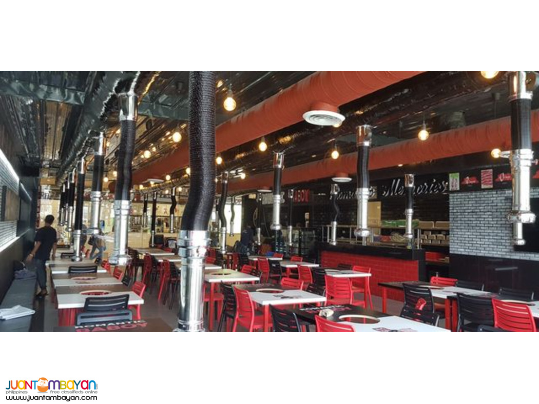 Korean Restaurant Ducting Blower Gas line Fire Suppression