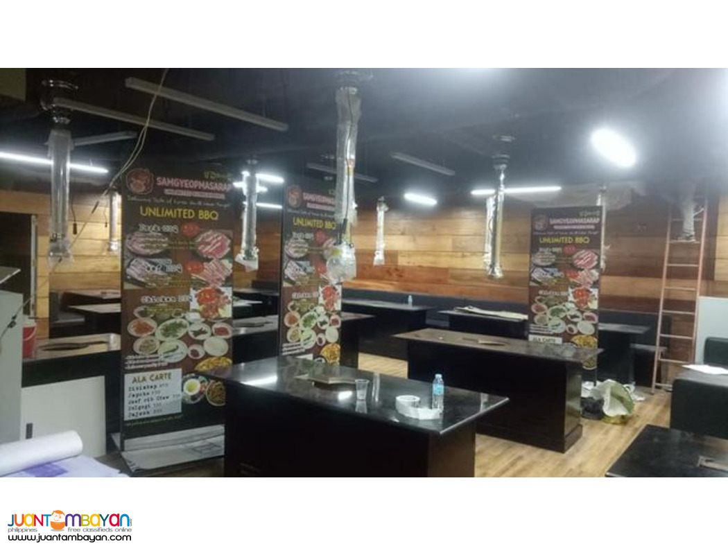 Korean Restaurant Ducting Blower Gas line Fire Suppression