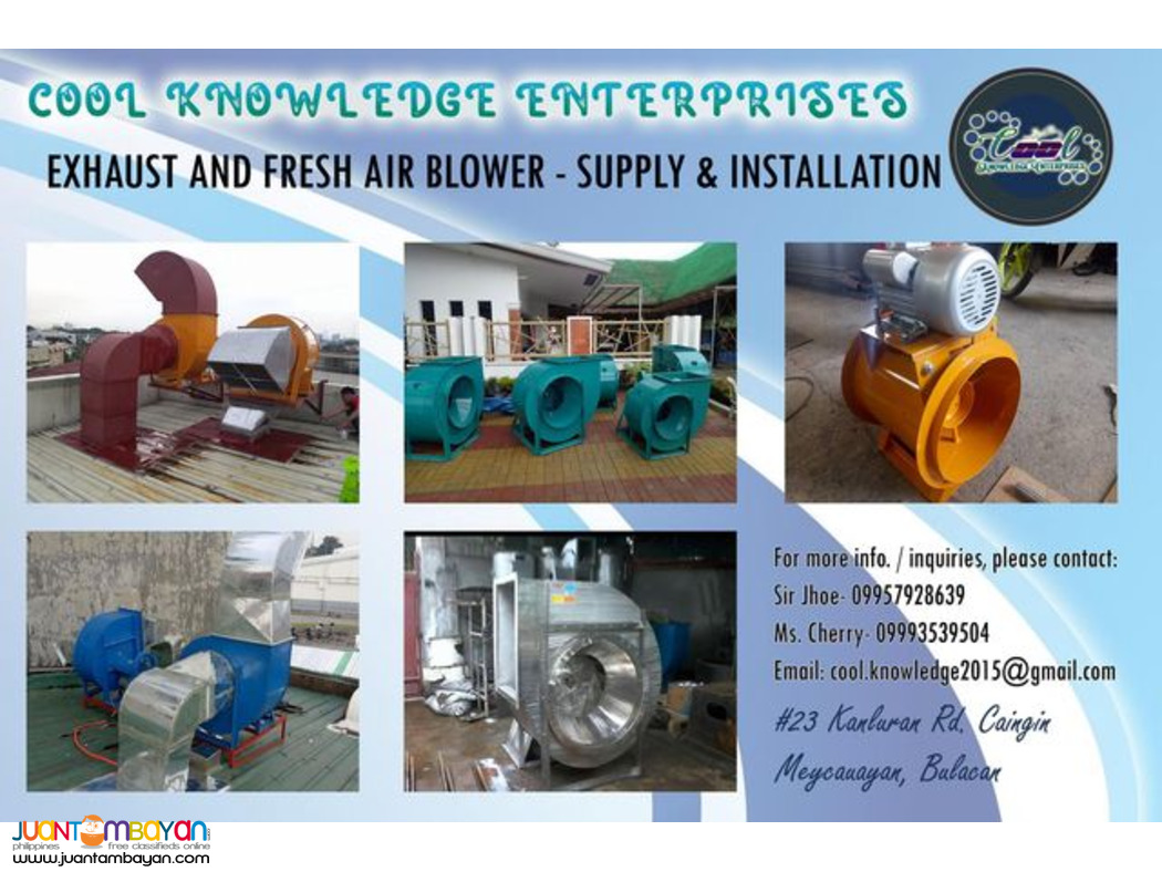 Supply and installation of ducting system and ventilation system