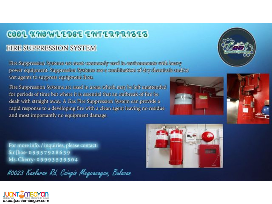 Fire suppression System Supply and Installation Bulacan