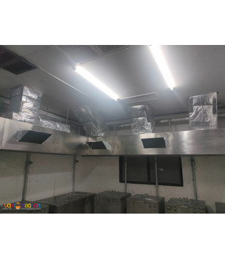 installation of ducting for exhaust and fresh air