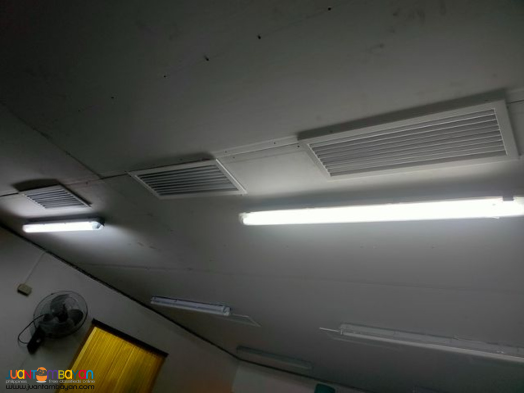 installation of ducting for exhaust and fresh air