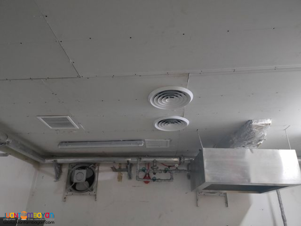 installation of ducting for exhaust and fresh air