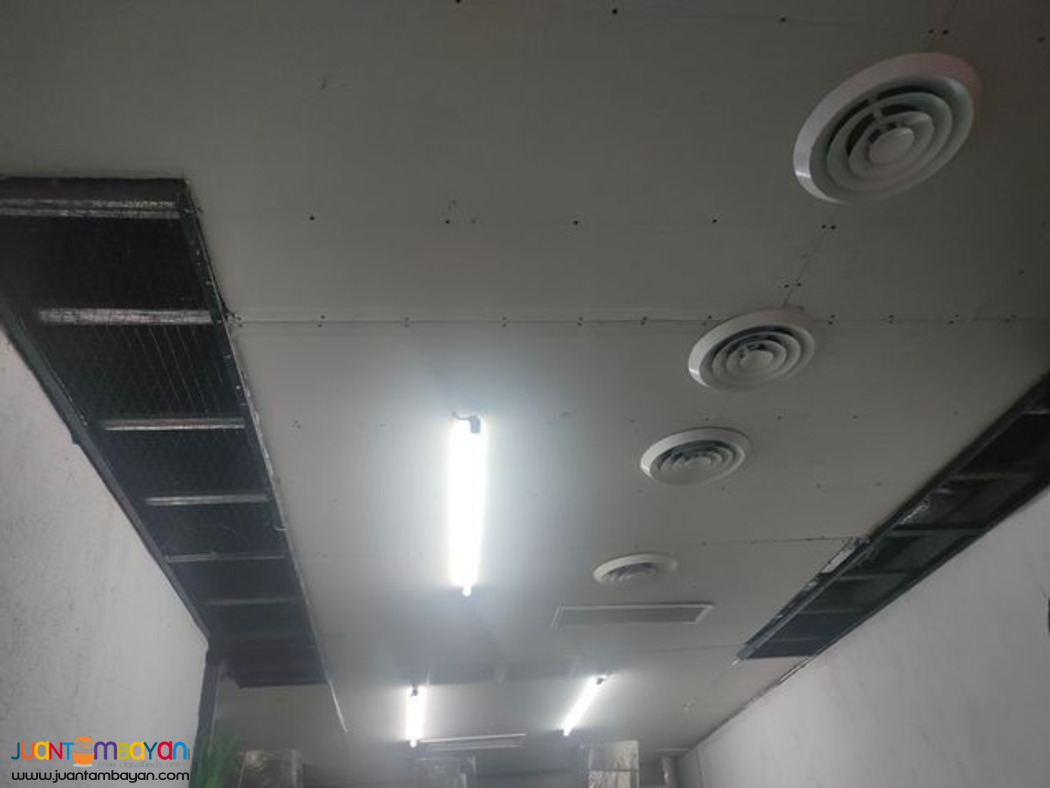 installation of ducting for exhaust and fresh air