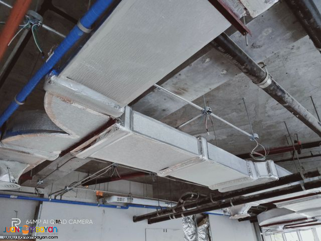 installation and supply of ducting for chilled water ducted type