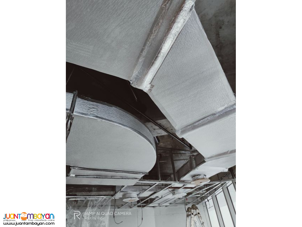 installation and supply of ducting for chilled water ducted type