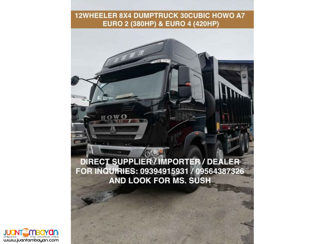 12Wheeler Dumptruck Sinotruk Howo A7 30cubic for sale