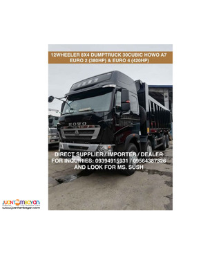 12Wheeler Dumptruck Sinotruk Howo A7 30cubic for sale