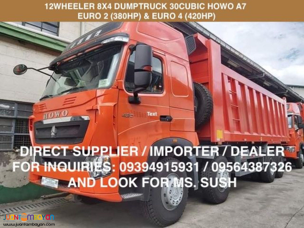 12Wheeler Dumptruck Sinotruk Howo A7 30cubic for sale