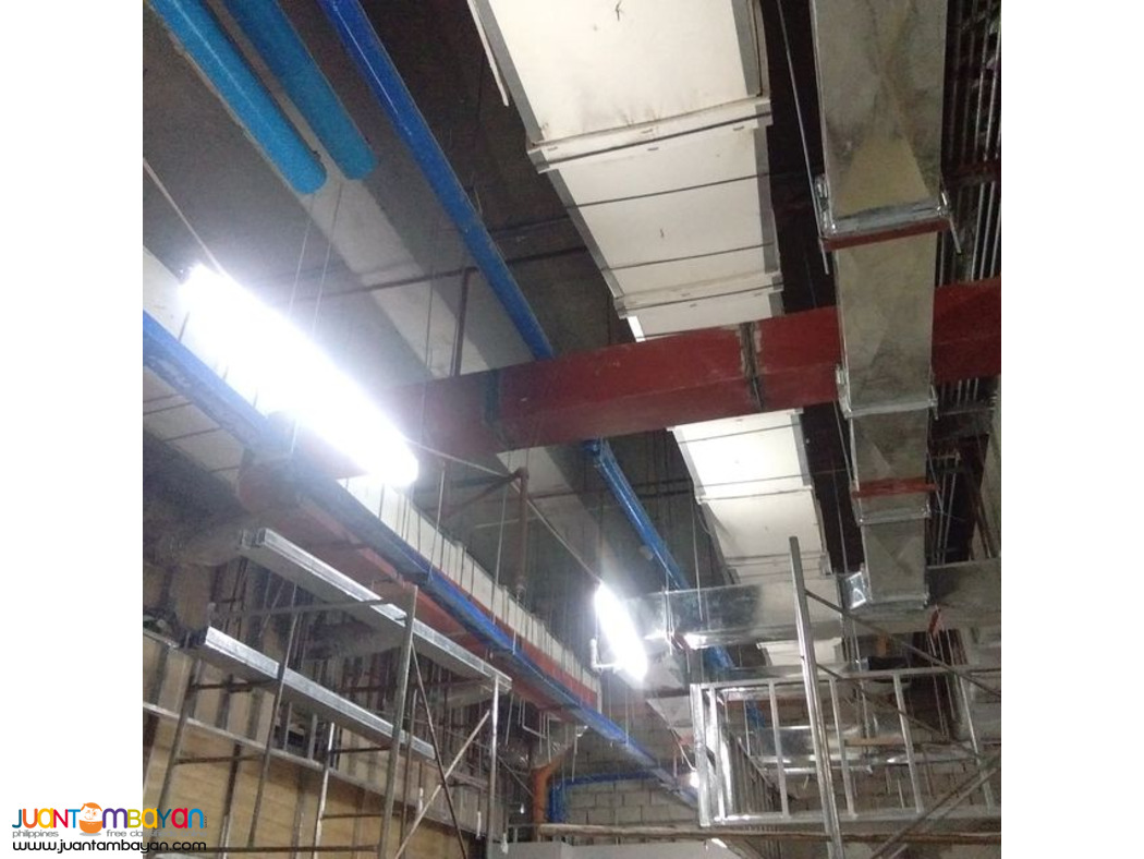 exhaust duct and fresh air duct blower with motor