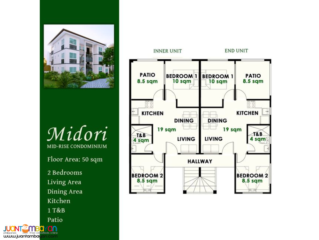 For Sale MIDORI 2-BR Condo Unit Antipolo City