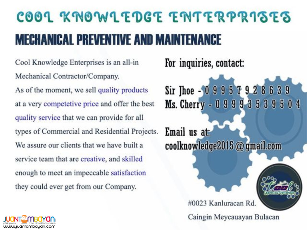 Preventive Maintenance, Repair Ducting Preventive Maintenance, Repair Ducting