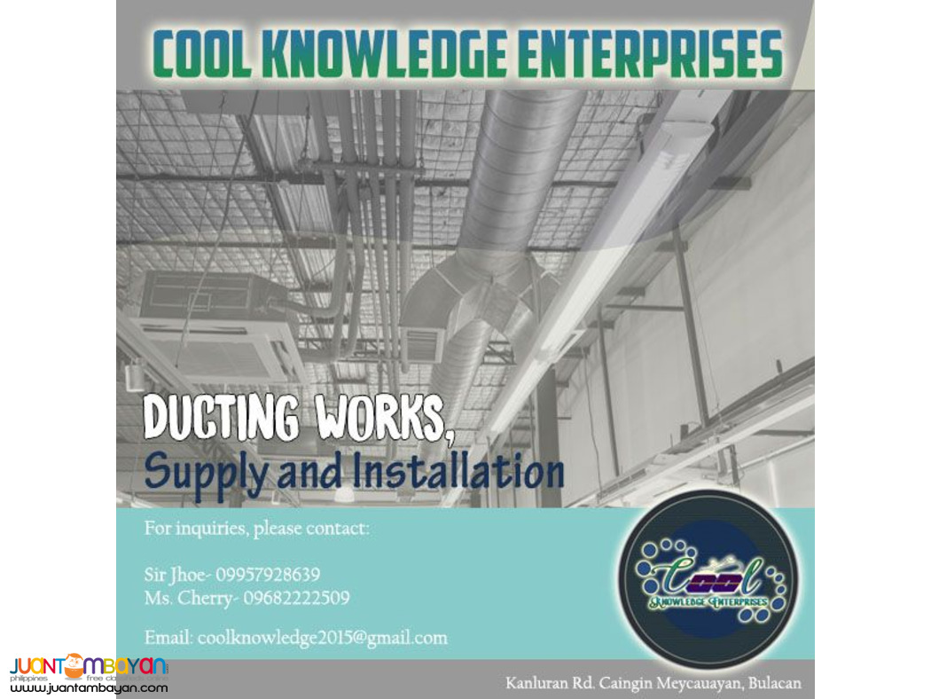 Ducting, Ducting Works, Ducting Supply, Ducting Installation