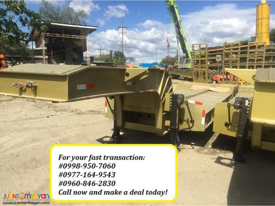 11. TWO AXLE LOWBED SEMI TRAILER