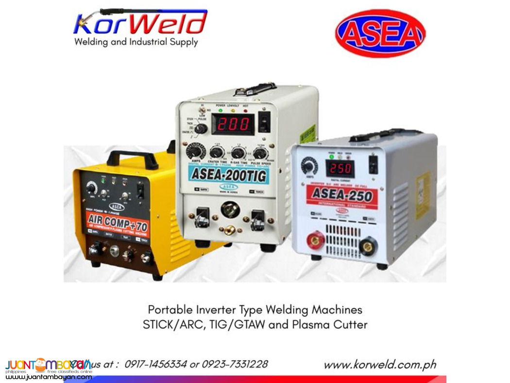 ASEA ARC/STICK/MMA , TIG Welding and Plasma Cutter Machine