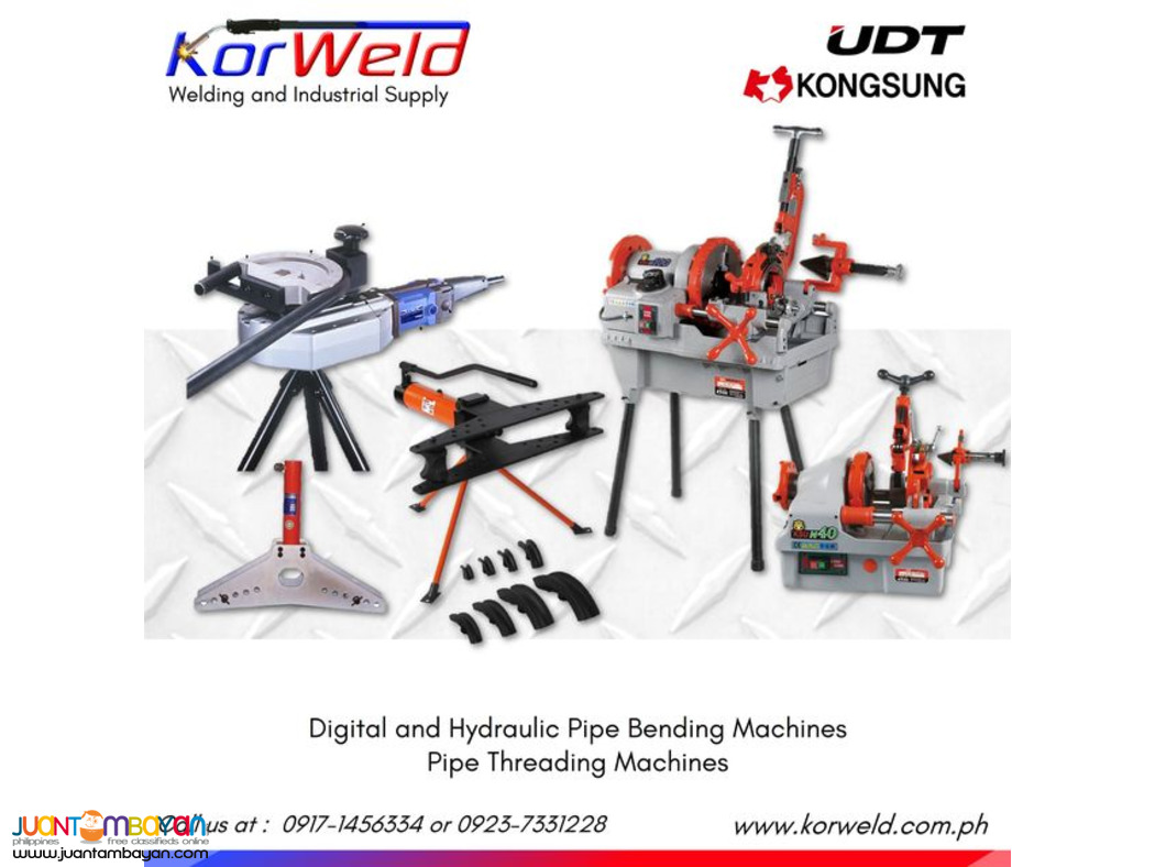 Digital and Hydraulic Pipe Bender and Pipe Threading Machine