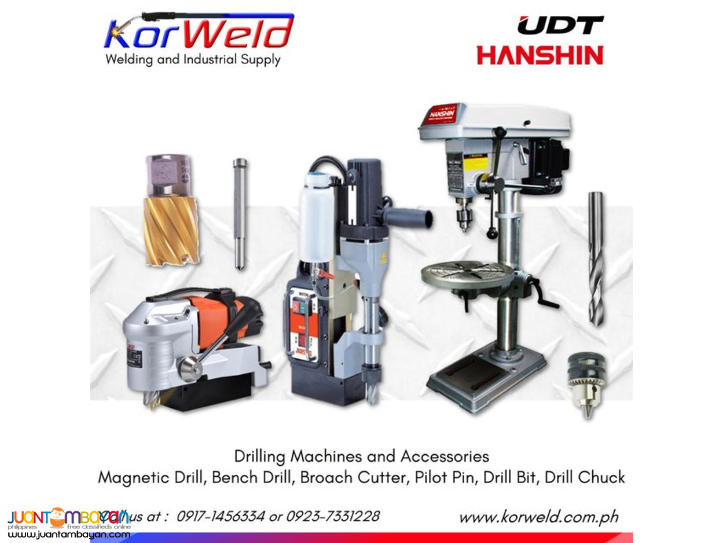 UDT Magnetic Drill and Hanshin Bench Drill