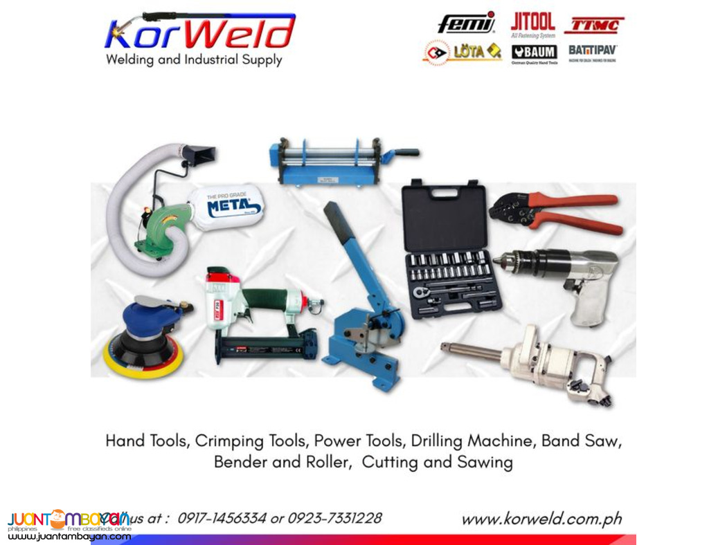 Hand Tools, Crimping Tools and Powertools