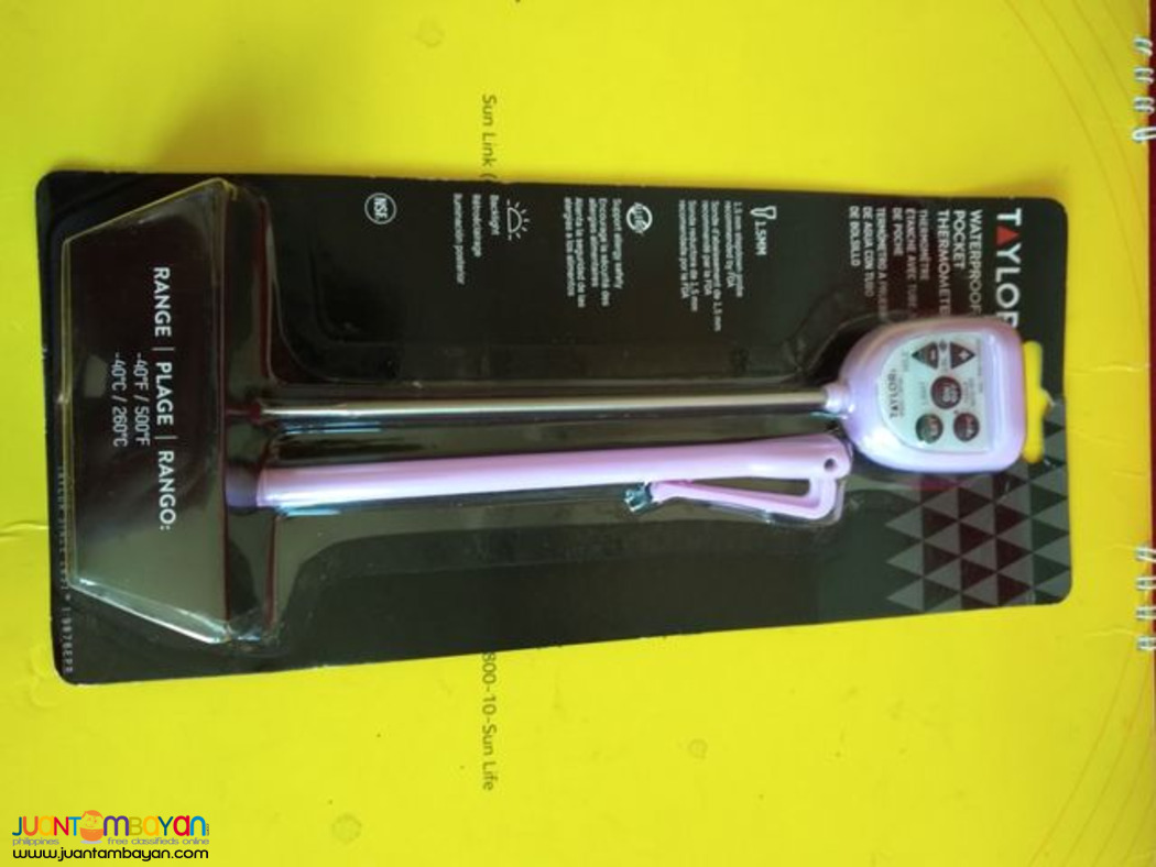 Waterproof Pocket Thermometer, Allergen Food Thermometer