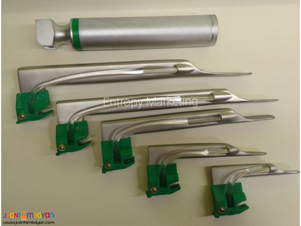 EMS Medical Grade Stainless Steel Fiber Optic Laryngoscope Set EMS Medical Grade Stainless Steel Fiber Optic Laryngoscope Set