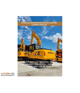 cdm6150 hydraulic backhoe excavator 0.56cubic, cummins engine