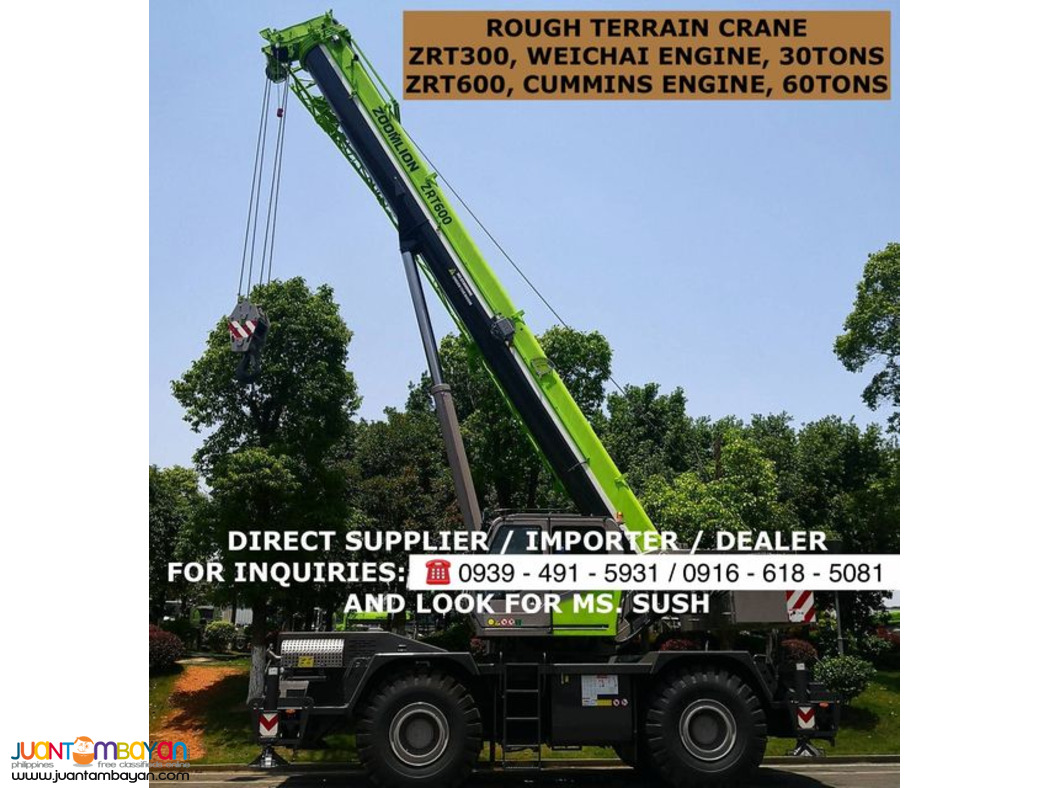 Brand new rough Terrain Crane Zoomlion for Sale