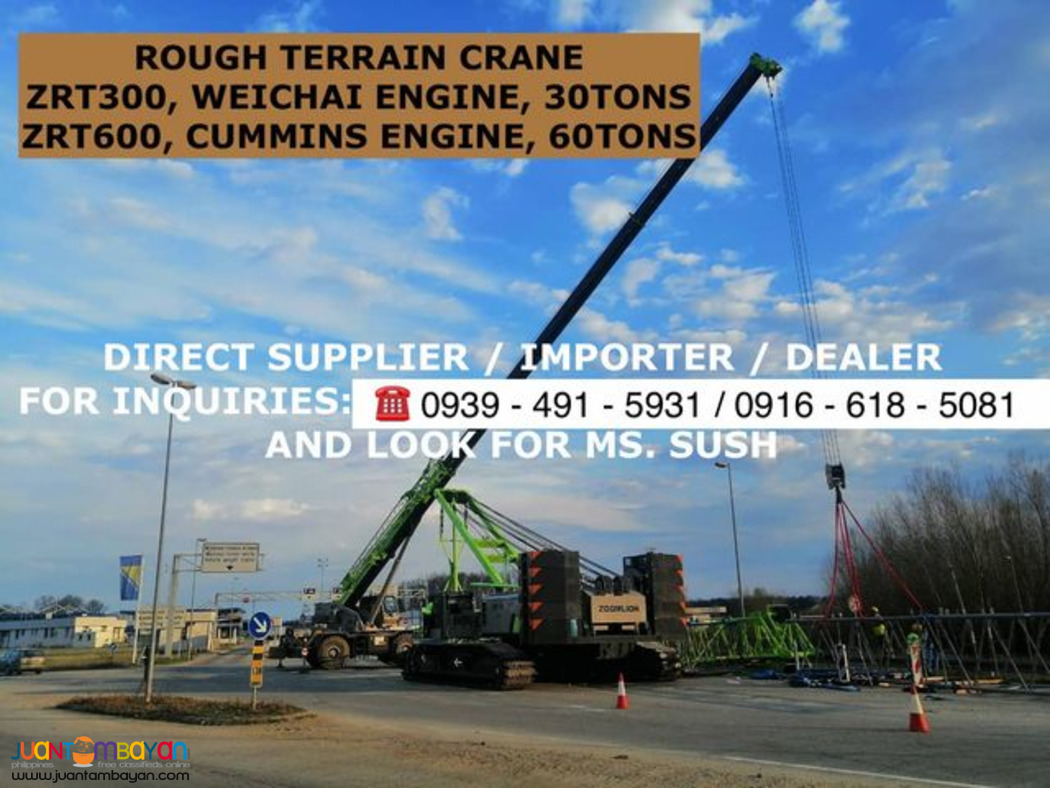 Brand new rough Terrain Crane Zoomlion for Sale