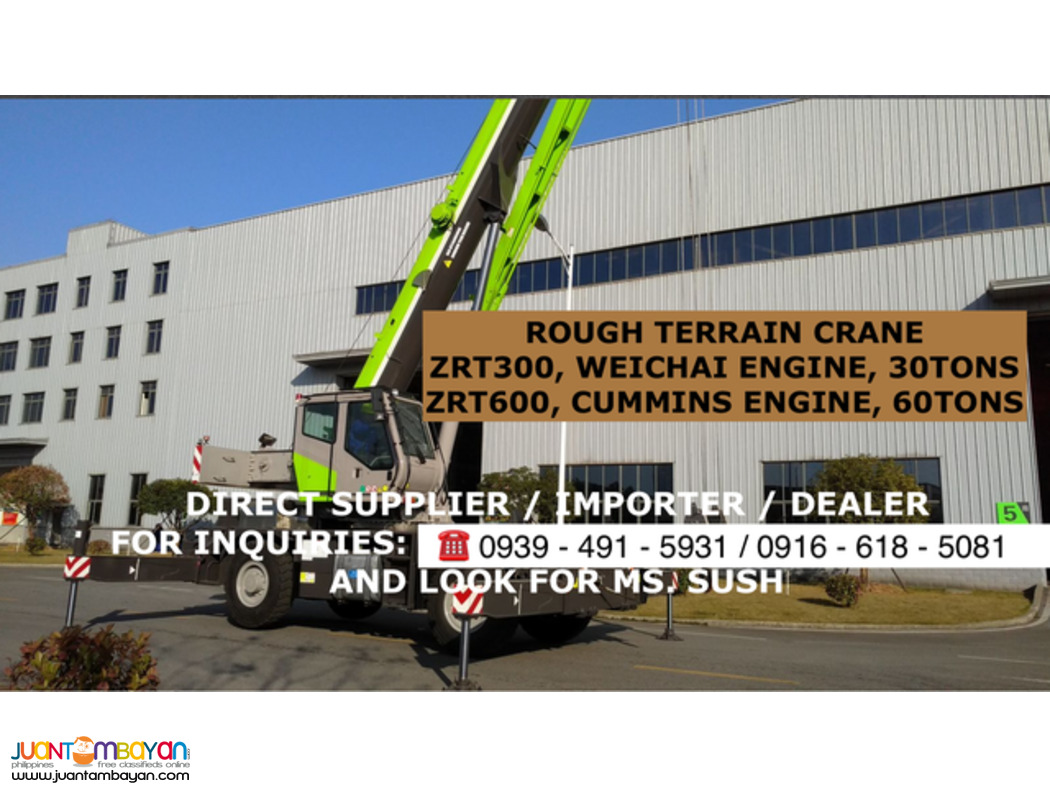 Brand new rough Terrain Crane Zoomlion for Sale