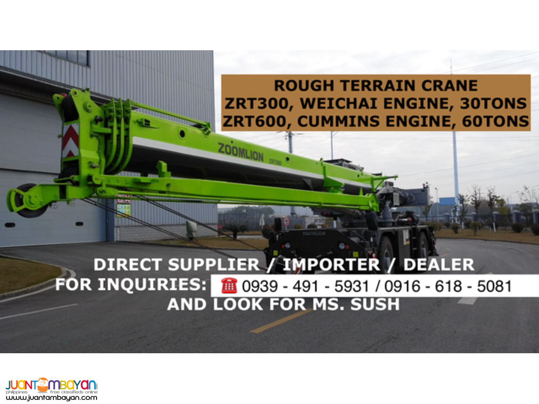 Brand new rough Terrain Crane Zoomlion for Sale
