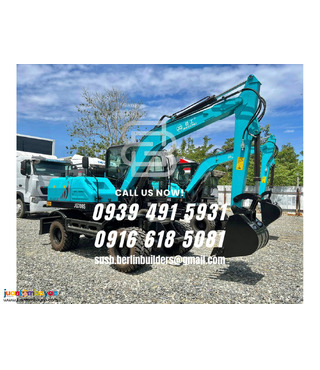 JINGGONG JG708S WHEEL type hydraulic backhoe excavator 0.25CBM