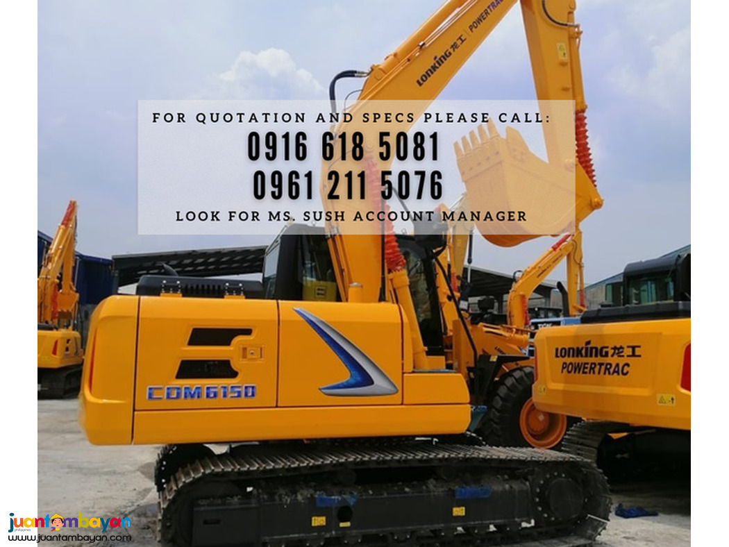 Lonking cdm6150 backhoe excavator 0.56cubic, cummins engine