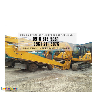 0.4 cubic long arm backhoe excavator lonking cdm6235, cummins engine