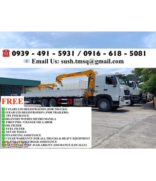 10-Wheeler howo a7 10 tons Cargo boom truck for sale