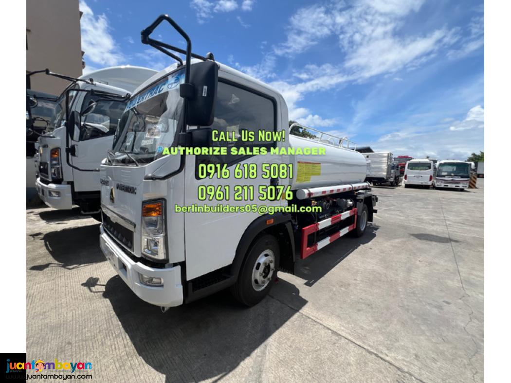 6 wheeler 4kl water truck 4x2 & 4x4 homan h3 brand new for sale