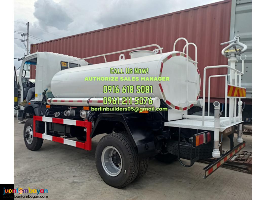 6 wheeler 4kl water truck 4x2 & 4x4 homan h3 brand new for sale