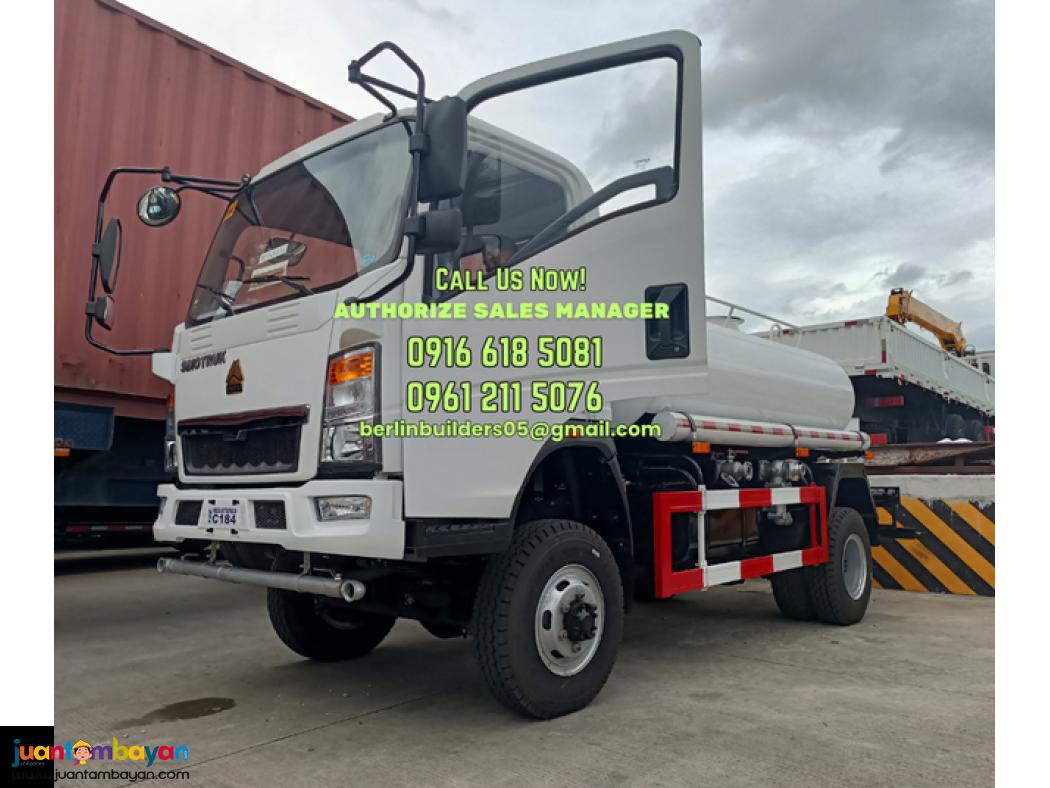 6 wheeler 4kl water truck 4x2 & 4x4 homan h3 brand new for sale