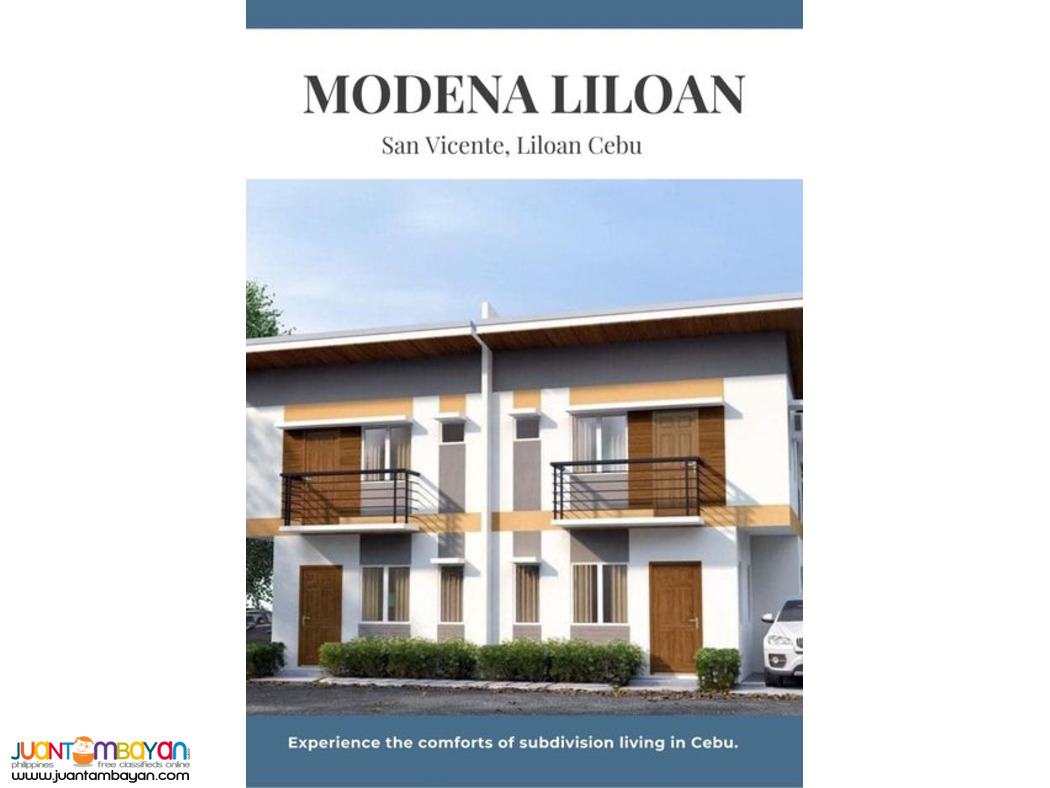 House and Lot for Sale Modena Homes Liloan 91 sqm