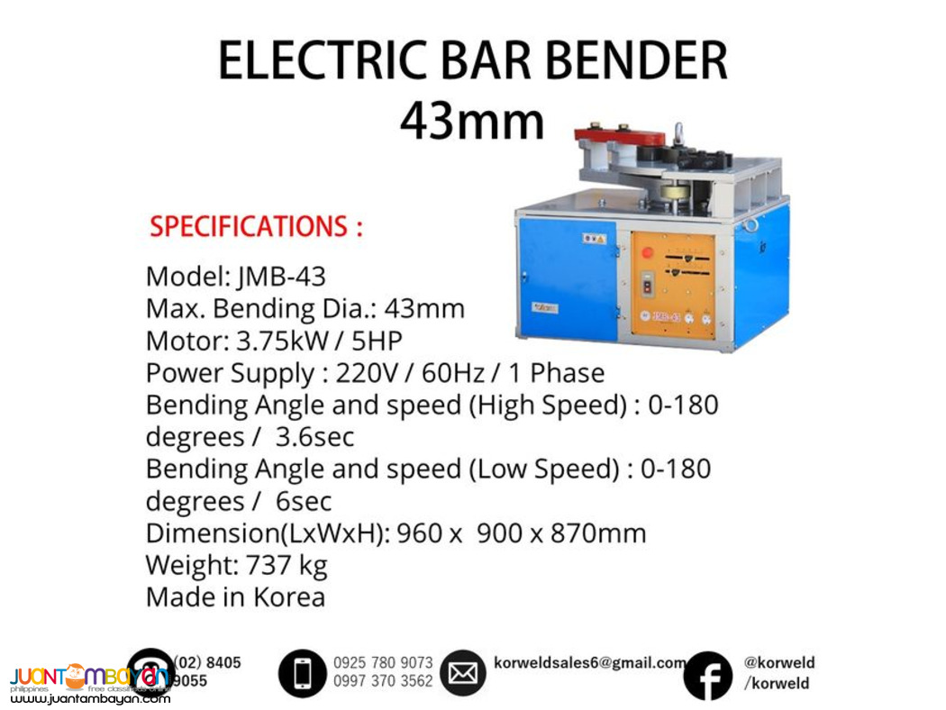 PROMO BAR BENDER - CAPACITY 43MM