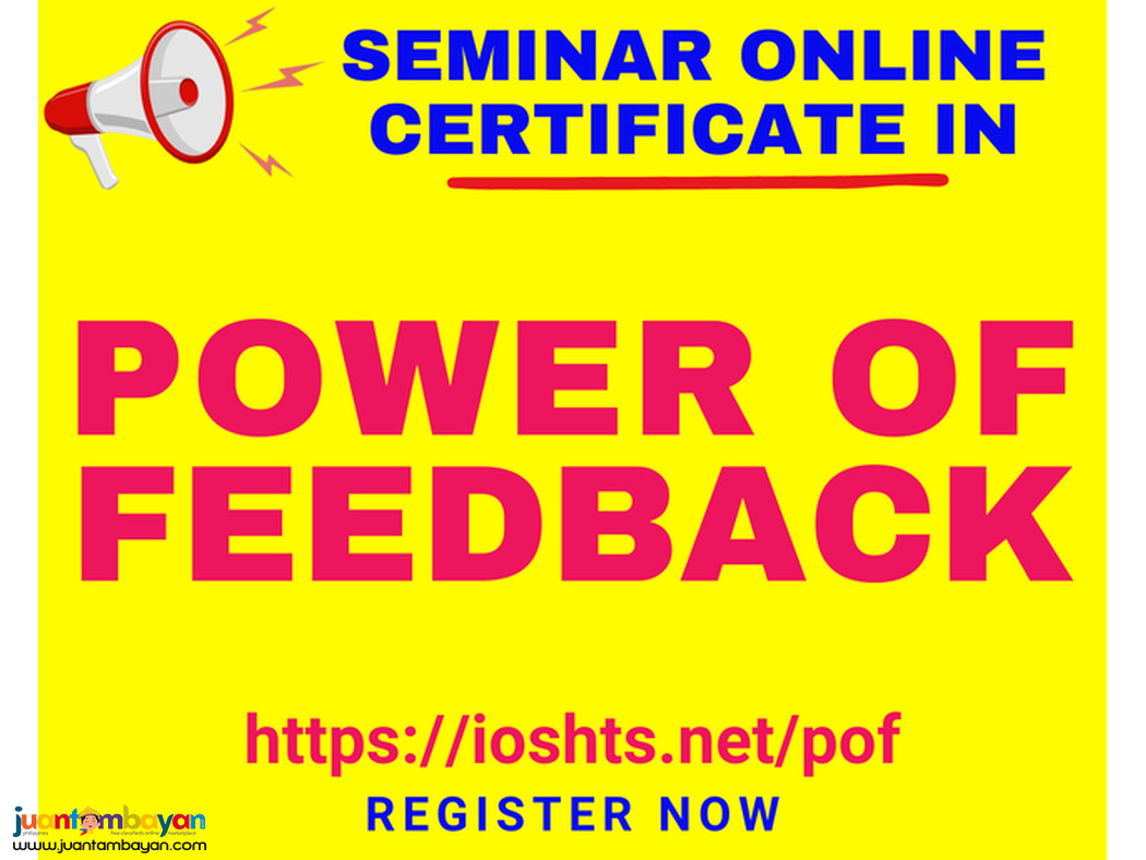 Online Seminar Power of Feedback Seminar with Certificate