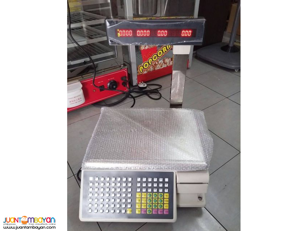 WEIGHING SCALE WITH BARCODE PRINTER (BRAND NEW)
