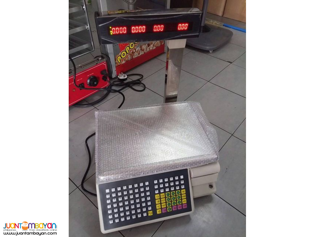 WEIGHING SCALE WITH BARCODE PRINTER (BRAND NEW)