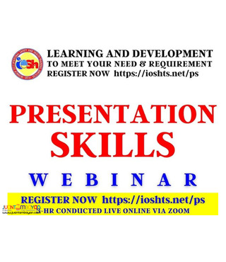 Presentation Skills Webinar with Certificate Online Seminar via Zoom