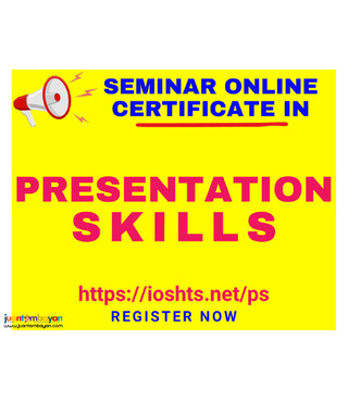 Online Seminar Presentation Skills Seminar with Certificate 