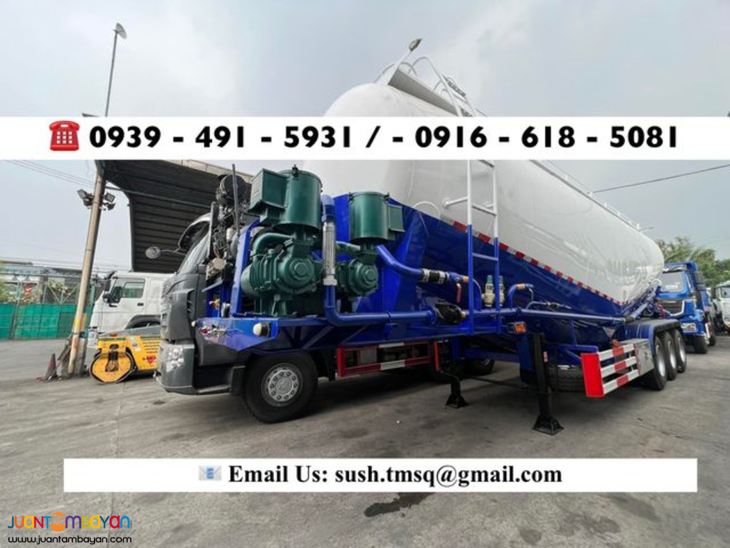 Brand New Cement Bulk Carrier Trailer 50cubic For Sale